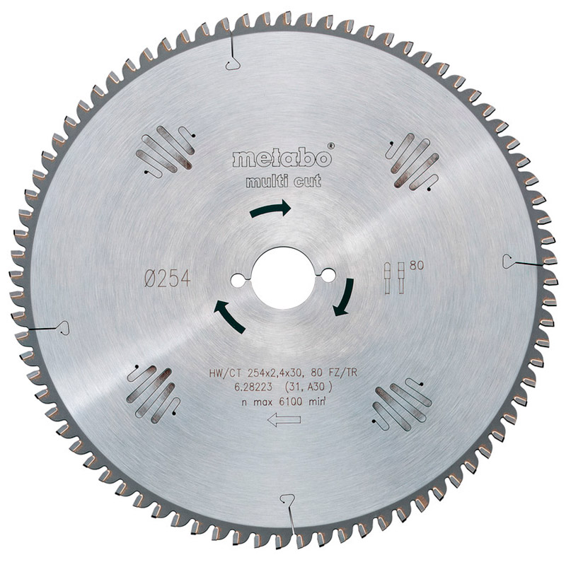 Пиляльний диск Metabo HW/CT, 230x2,6х30 мм, 60 WZ 5°