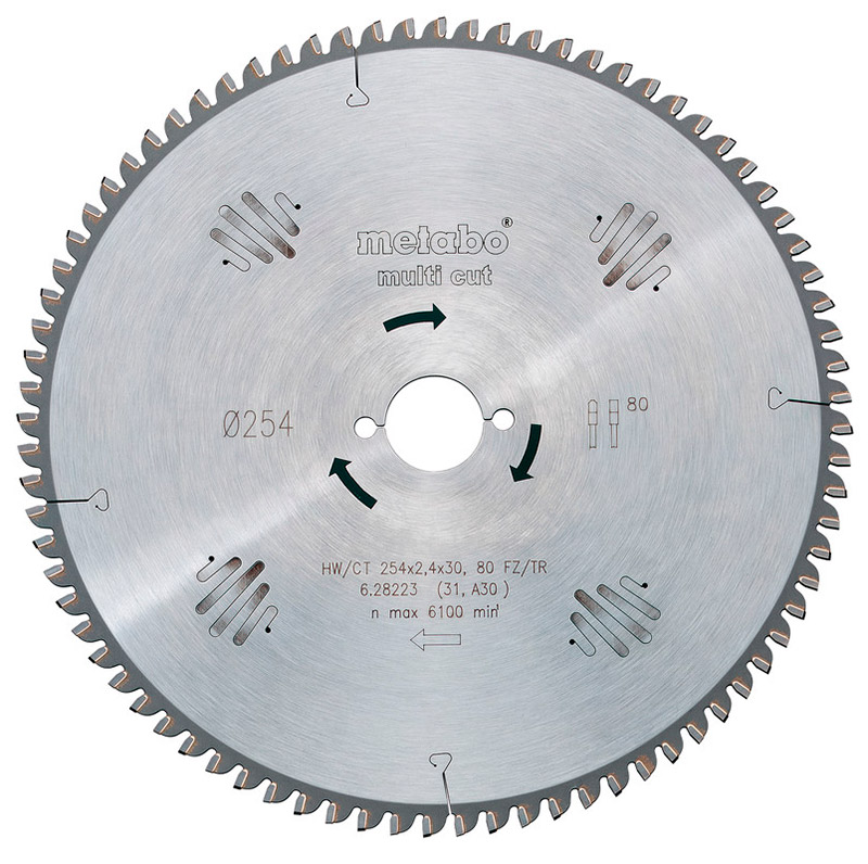 Пиляльний диск Metabo HW/CT, 300x2,8х30 мм, 96 FZ/TZ 6°