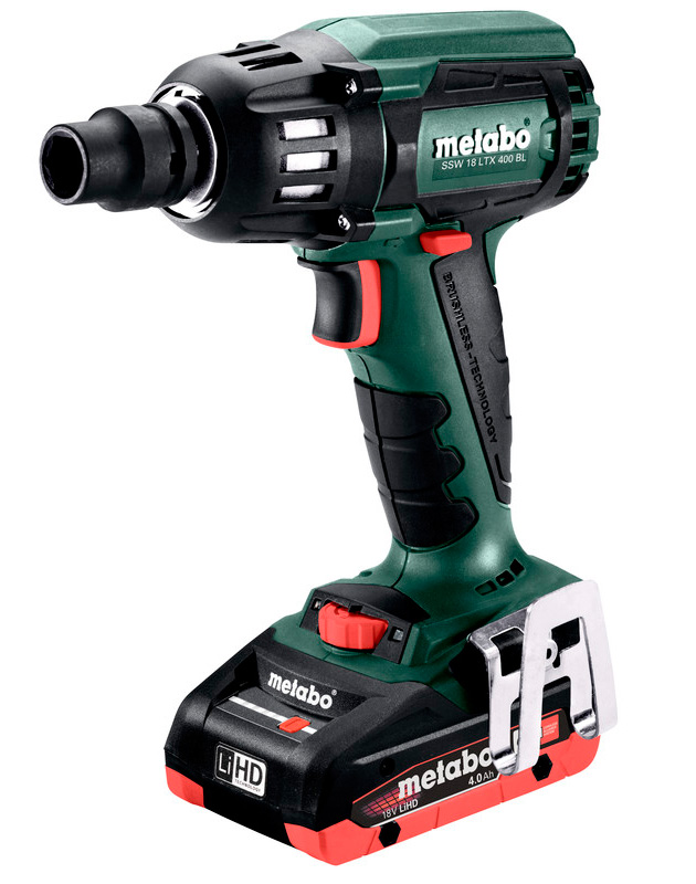 Акумуляторний ударний гайкокрут Metabo SSW 18 LTX 400 BL LiHD, 2 акб 4 Ah