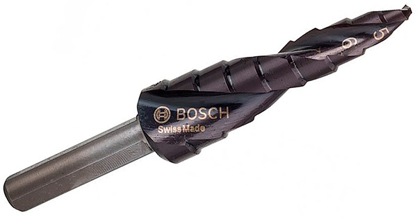 Східчасте свердло Bosch HSS-AlTiN, 9 ступ., 4-12 мм, 6 мм