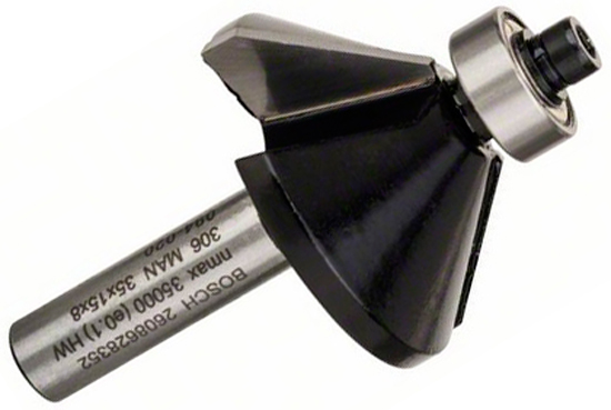 Фреза фасонна Bosch 8 мм, 11×14,7×56 мм, 45 град.