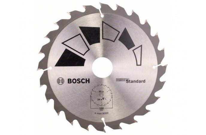Пильний диск Bosch Standard GT WO H 190×2,2×30 мм, 24 зуба