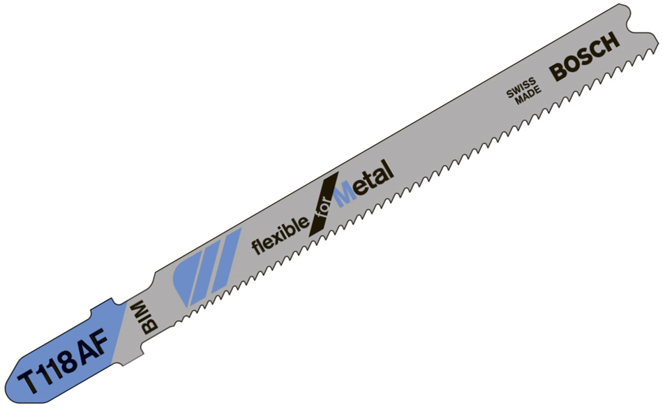 Пильне полотно BiM Bosch, T 118 AF, 1,1-1,5×91 мм, 2 шт