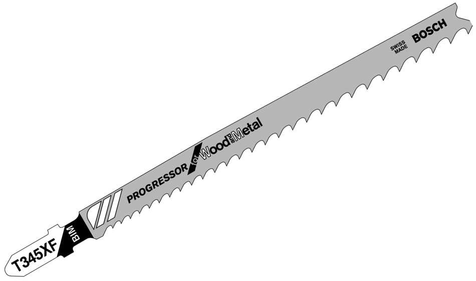 Пильне полотно Bosch, BiM Т 345 XF, 132 мм, 2 шт