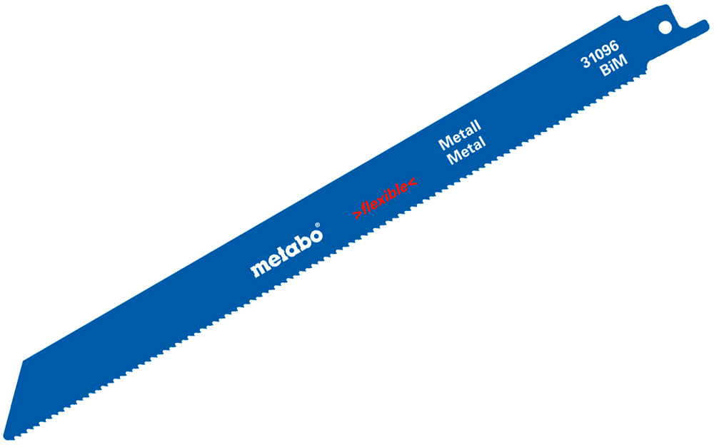 Пильное полотно по металлу Metabo Flexible 225x0,9 мм, 14 TPI, 100 шт