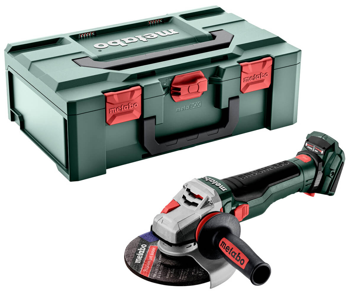 Акумуляторна кутова шліфмашина Metabo WB 18 LTX BL 15-150 Quick в MetaBOX 165 L без акб
