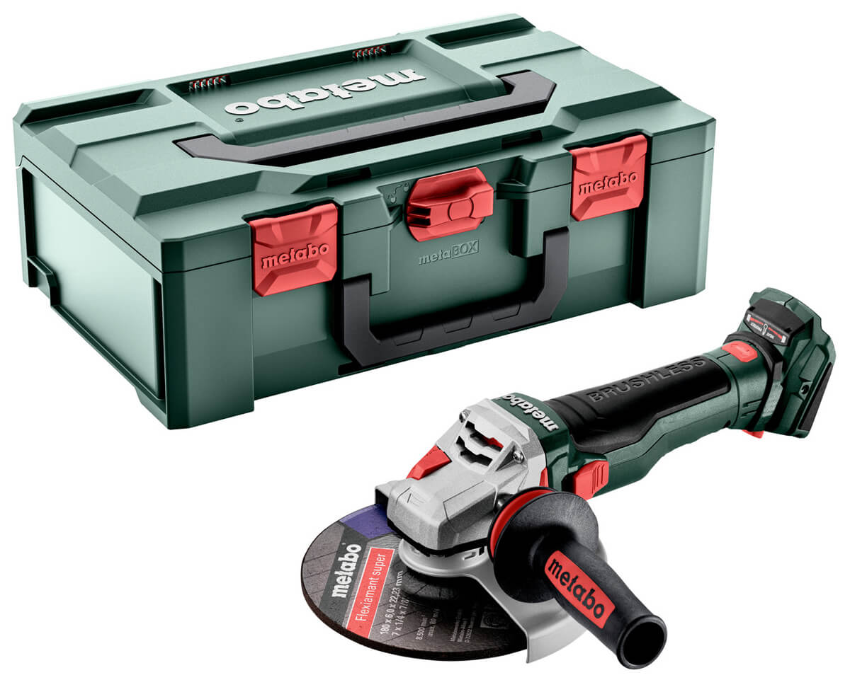 Аккумуляторная угловая шлифмашина Metabo WB 18 LTX BL 15-180 Quick в MetaBOX 165 L без акб