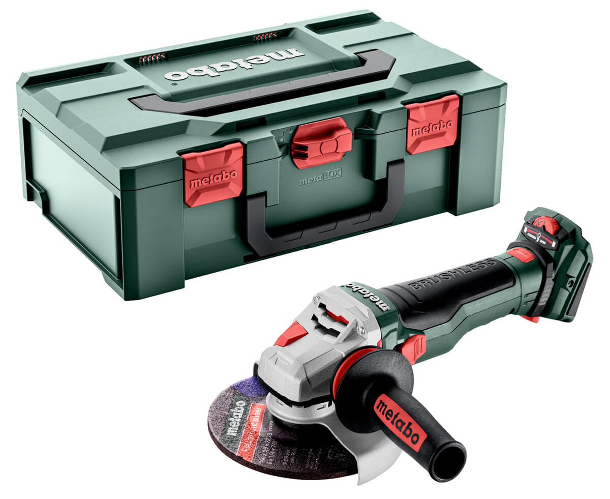 Акумуляторна кутова шліфмашина Metabo WVB 18 LTX BL 15-150 Quick в MetaBOX 165 L без акб