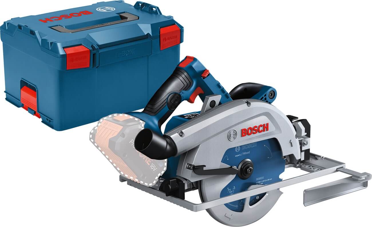 Акумуляторна циркулярна пила Bosch GKS 18V-68 GC Professional в L-Boxx 238 с пиляльним диском Expert for Wood 190 мм