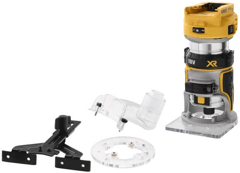 Акумуляторний окантовочний фрезер DeWalt DCW600N каркас