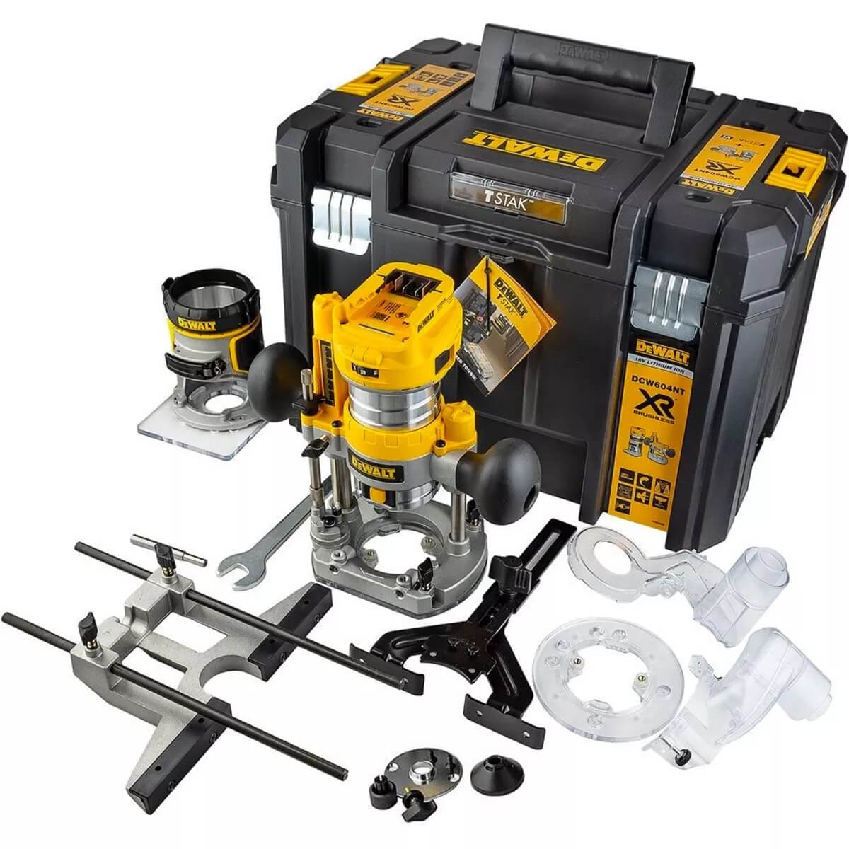 Акумуляторний багатофункціональний фрезер DeWalt DCW604NT в кейсі TSTAK