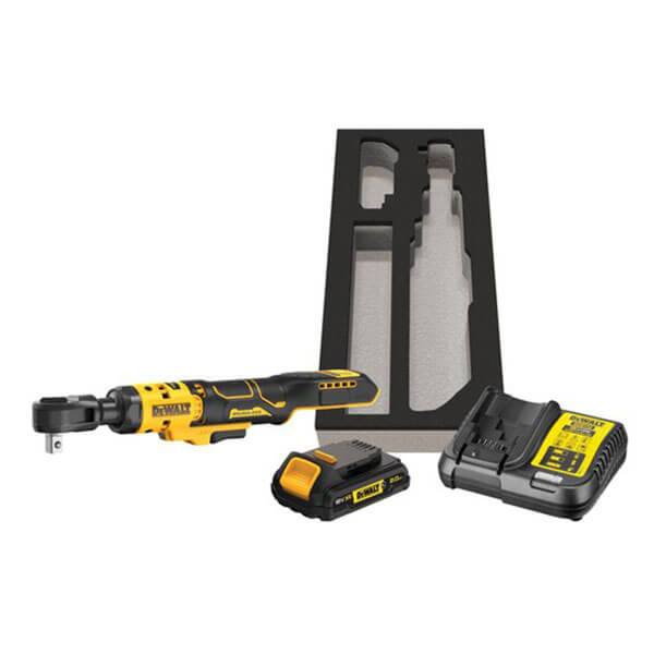 Акумуляторний кутовий гайкокрут DeWALT DCF512D1G, 1 акб 18 В Li-Ion XR на 2.0 Ah, з/п