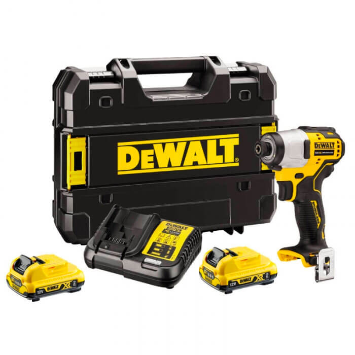 Акумуляторний ударний шуруповерт DeWALT DCF801D2 безщітковий, 2 акб 2 Ah, з/п, в валізі TSTAK