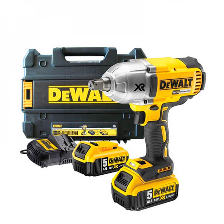 Акумуляторний ударний гайкокрут DeWALT DCF899HP2, 2 акб 18 В Li-Ion XR по 5.0 Ah, з/п, кейс TSTAK