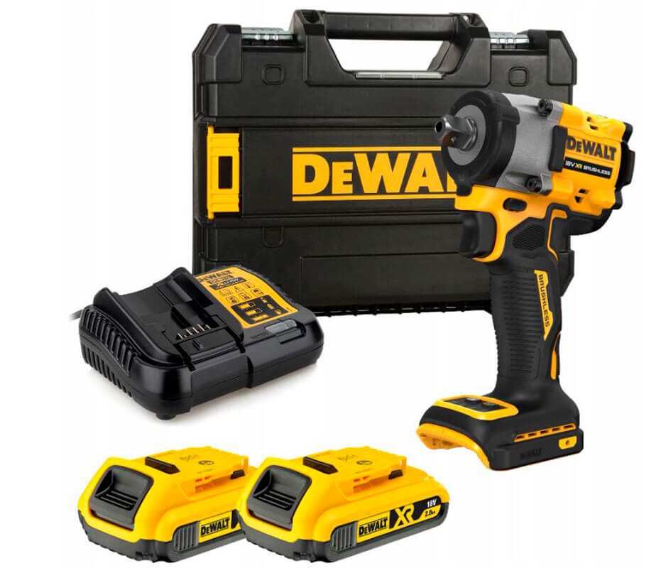 Акумуляторний ударний гайкокрут DeWALT DCF922D2T, 2 акб 18 В Li-Ion XR по 2.0 Ah, з/п, кейс