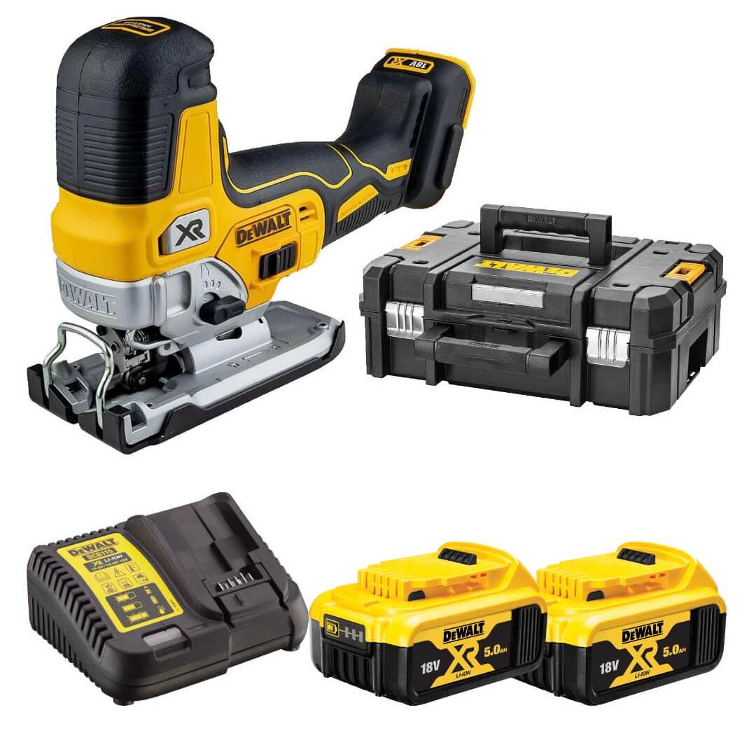 Лобзик акумуляторний DeWalt DCS335P2 в кейсі з 2 акб і з/п