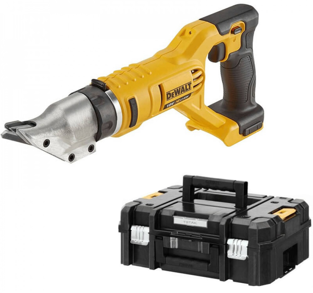 Акумуляторні листові ножиці по металу DeWalt DCS491NT каркас в кейсе