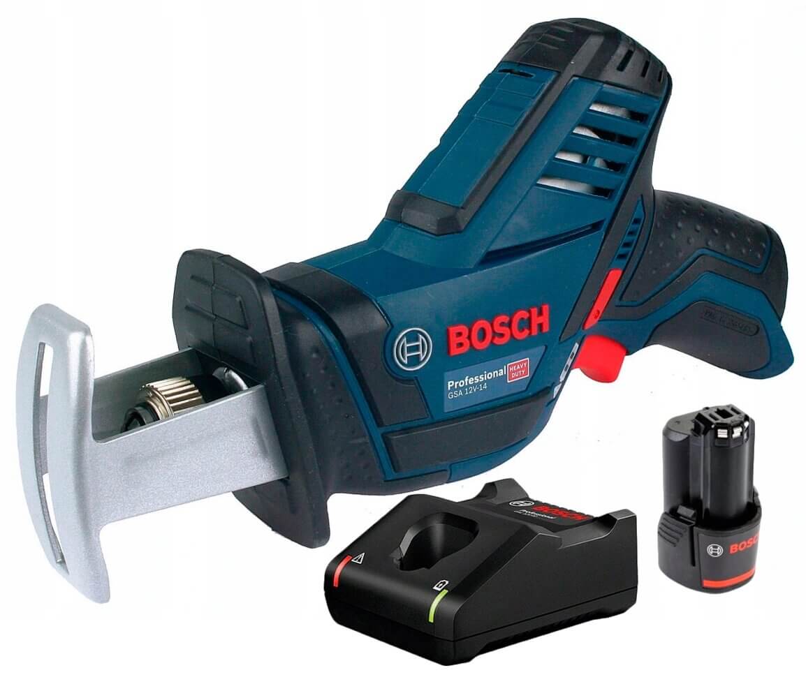 Акумуляторна шабельна ножівка Bosch Professional GSA 12V-14/ 1 акумуляторна батарея GBA 12 V 2.0 Ah (0615990M3Z)