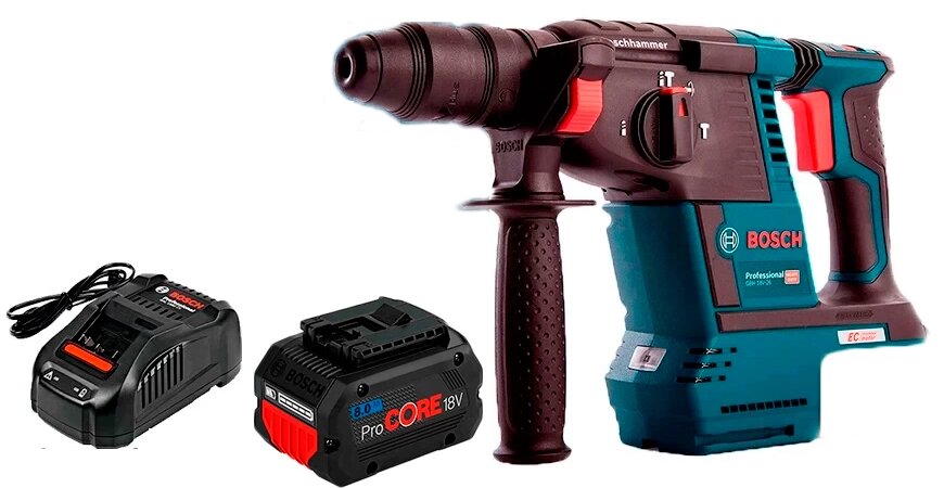 Перфоратор акумуляторний Bosch Professional GBH 18V-26 в картоні з 1 акб ProCORE 18V 8.0Ah та з/п GAL 1880 CV