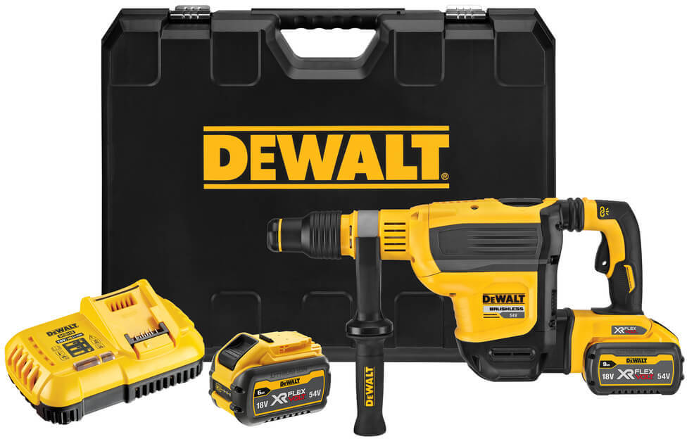 Перфоратор акумуляторний DeWalt DCH614X2 з 2 акб XR FlexVolt 54В 9 Ah, з/п в кейсі