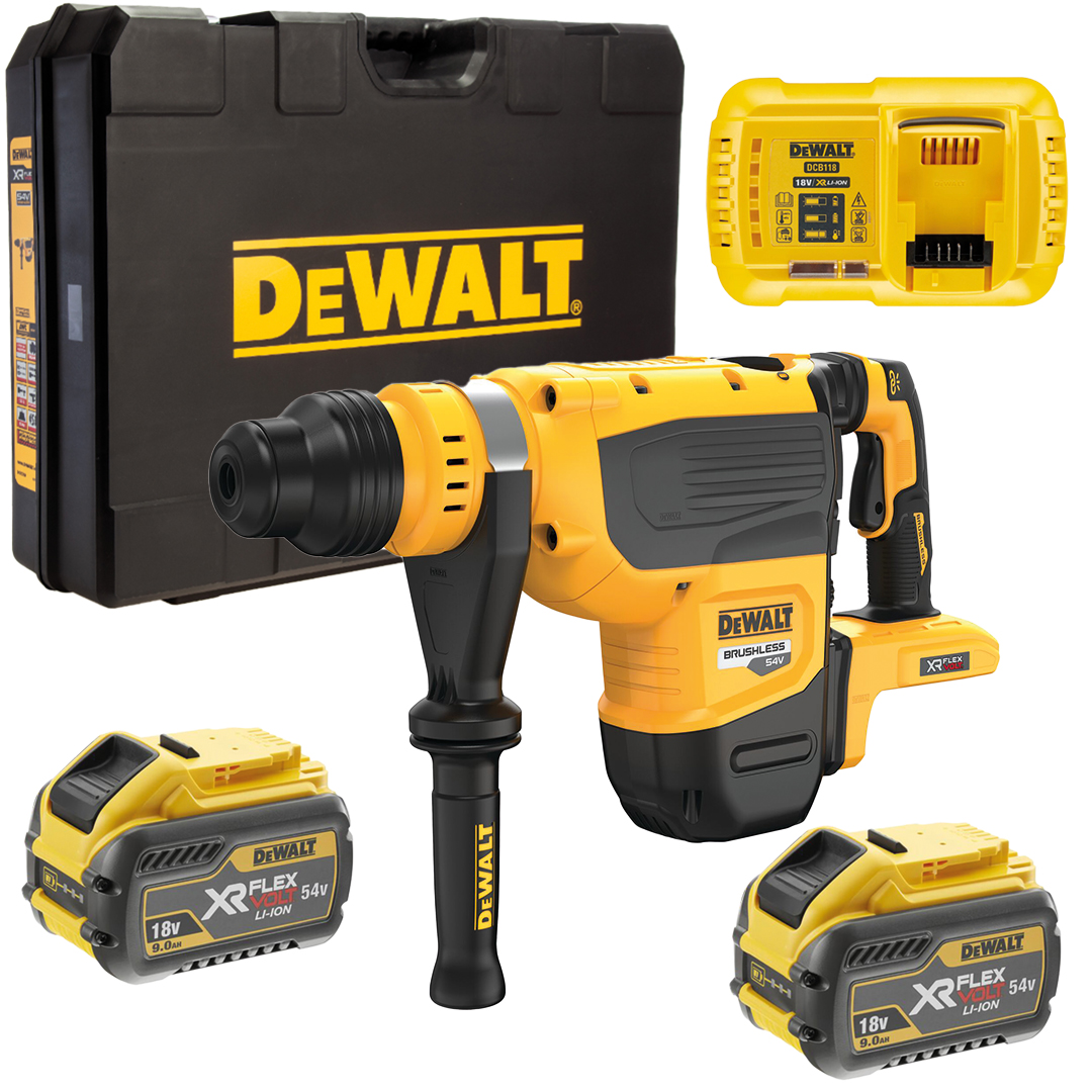 Перфоратор акумуляторний DeWalt DCH735X2 з 2 акб XR FlexVolt 54В 9 Ah, з/п в кейсі