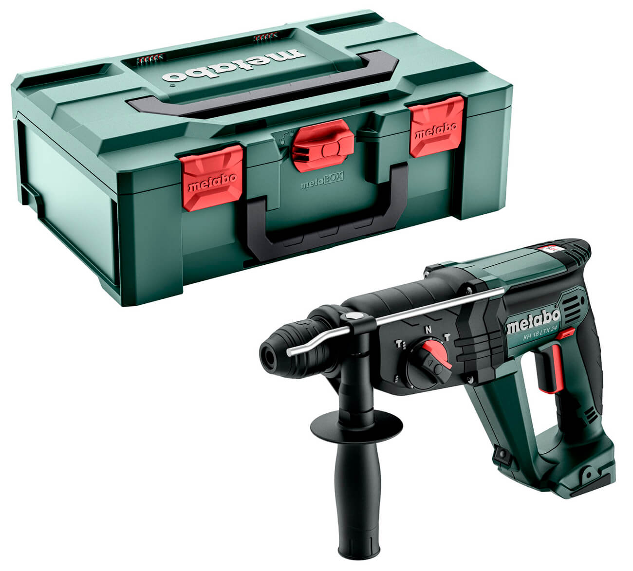 Аккумуляторный перфоратор Metabo KH 18 LTX 24 каркас в MetaBOX 165 L