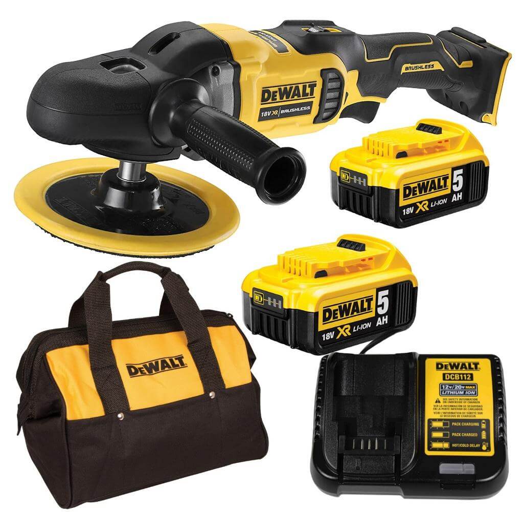 Акумуляторна полірувальна машина DeWalt DCM849P2 з 2 акб, з/п в сумці