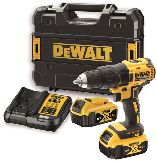 Дриль-шуруповерт акумуляторний безщітковий DeWalt DCD777M2T, 2 акб 4 Ah, з/п, в кейсі
