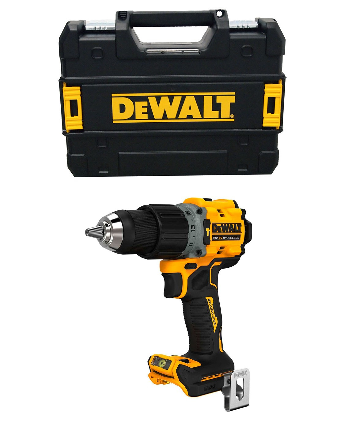 Акумуляторний ударний дриль-шуруповерт DeWALT DCD805NT, безщітковий, без акб, з/п, у валізі TSTAK