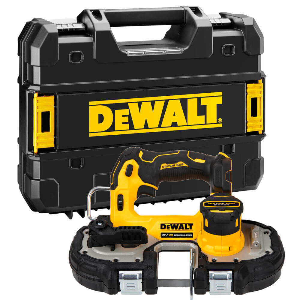 Пила стрічкова акумуляторна DeWALT DCS377NT в кейсі
