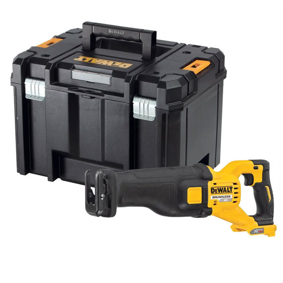 Акумуляторна шабельна пила DeWALT DCS389NT в кейсі, без акб, з/п