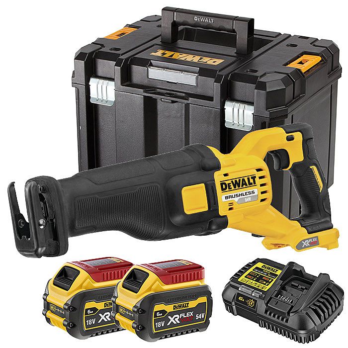 Акумуляторна шабельна пилка DeWALT DCS389T2, 2 акб 2 Ah, з/п, в кейсі