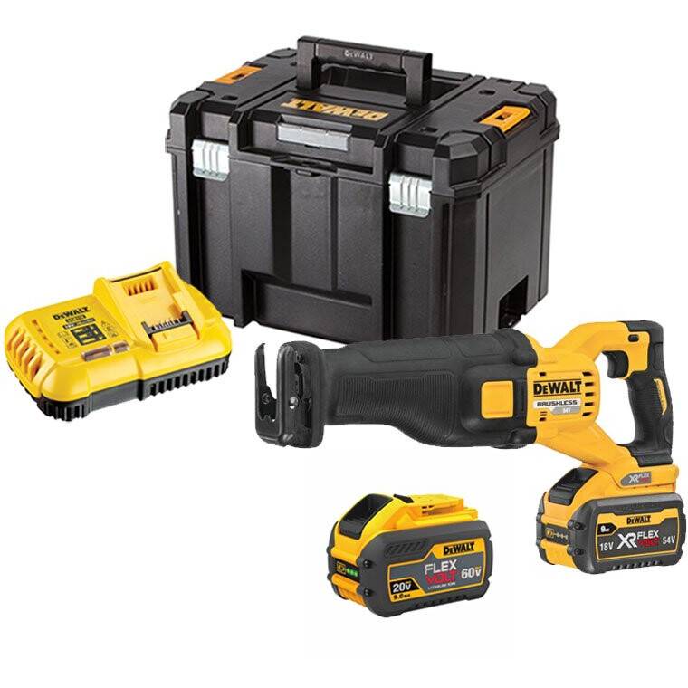 Акумуляторна шабельна пилка DeWALT DCS389X2, 2 акб 3 Ah, з/п, в кейсі
