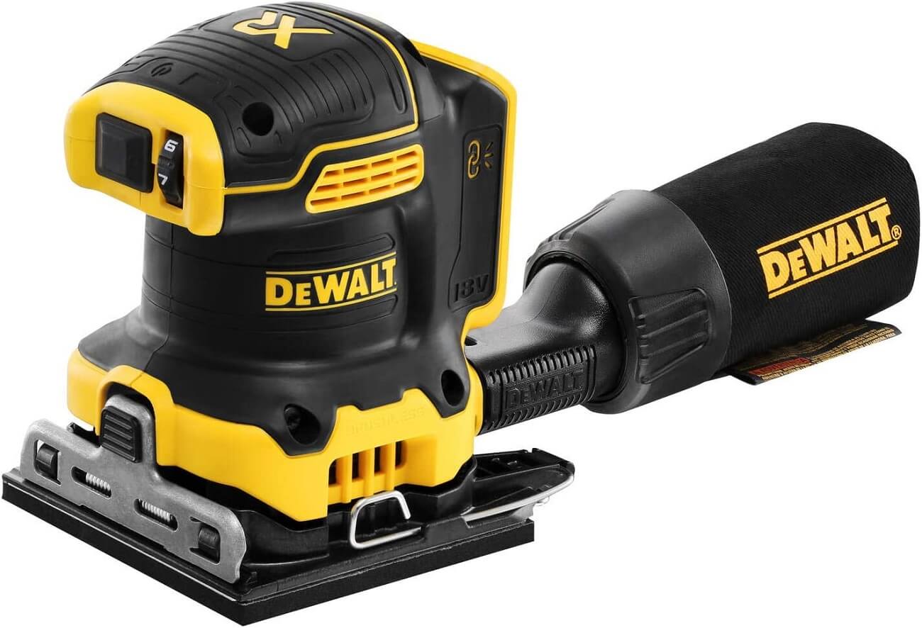 Акумуляторна вібраційна шліфмашина DeWalt DCW200N каркас в картоні