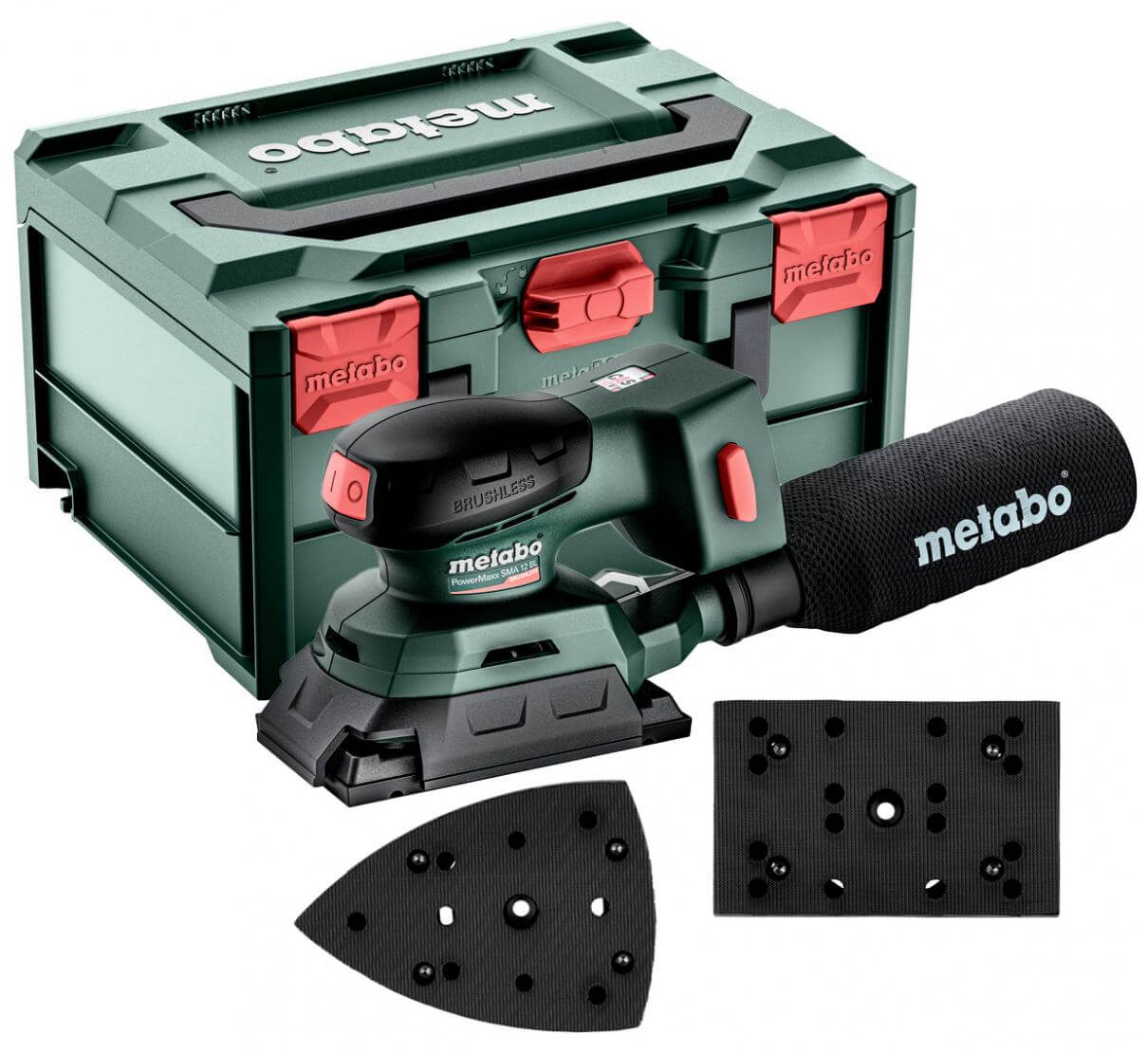 Вібраційна шліфмашина акумуляторна Metabo PowerMaxx SRA 12 BL Set у MetaBox 215