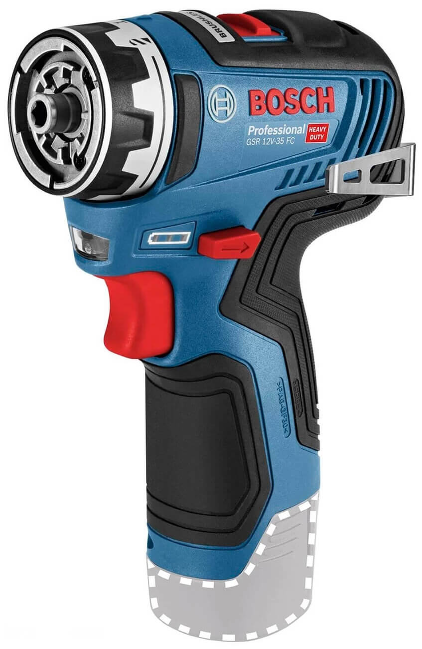 Безщітковий акумуляторний дриль-шурупокрут Bosch Professional GSR 12V-35 FC у картоні, без акб і з/п