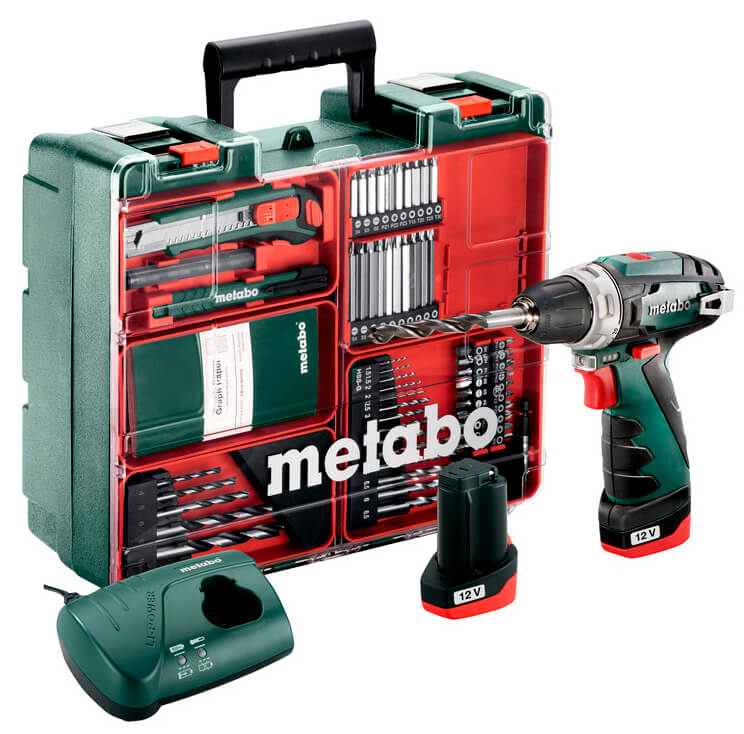Акумуляторний дриль-шурупокрут Metabo PowerMaxx BS Basic Mobile Workshop