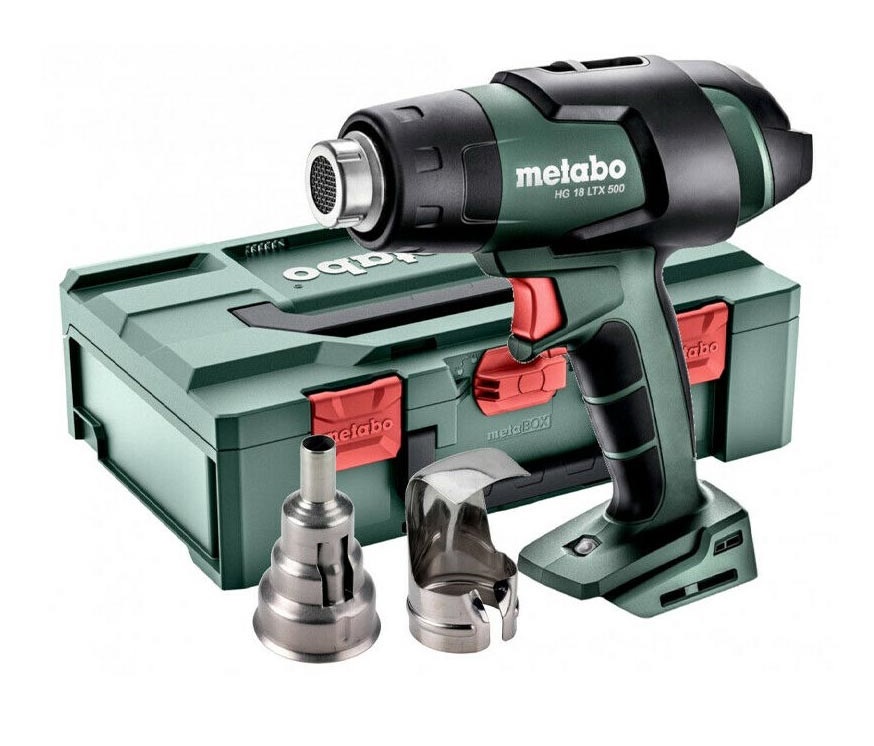 Аккумуляторный технический фен Metabo HG 18 LTX 500 без акб и з/у в кейсе metaBOX 145 L