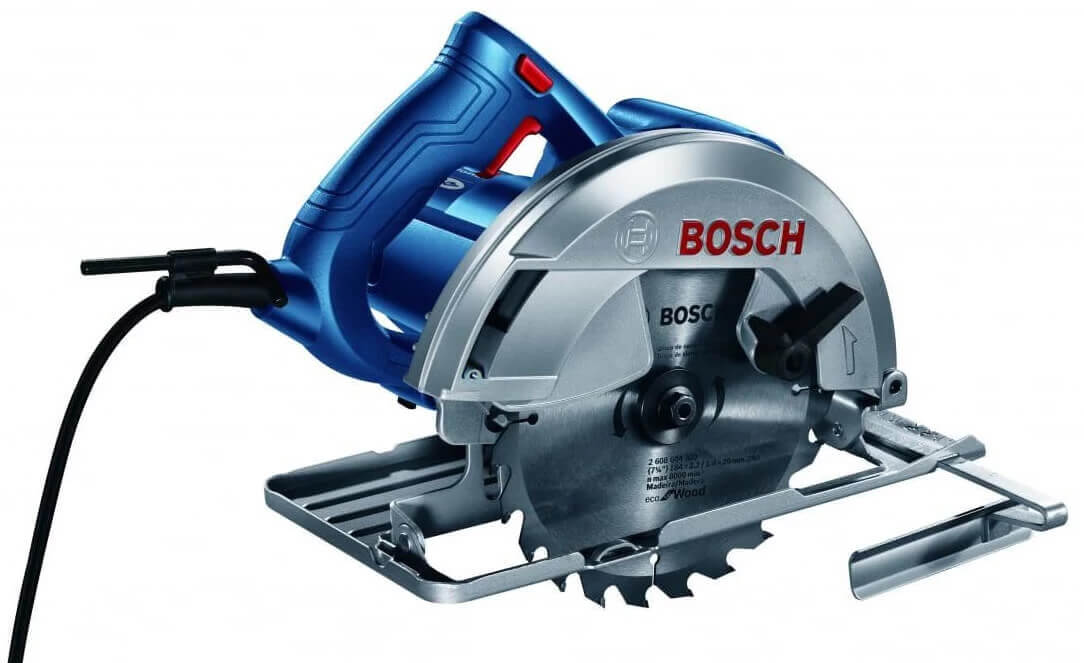 Циркулярна пила Bosch Professional GKS 140 , 1,4 квт, 180-184мм діаметр диска, 20мм посад.діам./ диск Eco for Wood,паралельний упор, ключ (06016B3020)