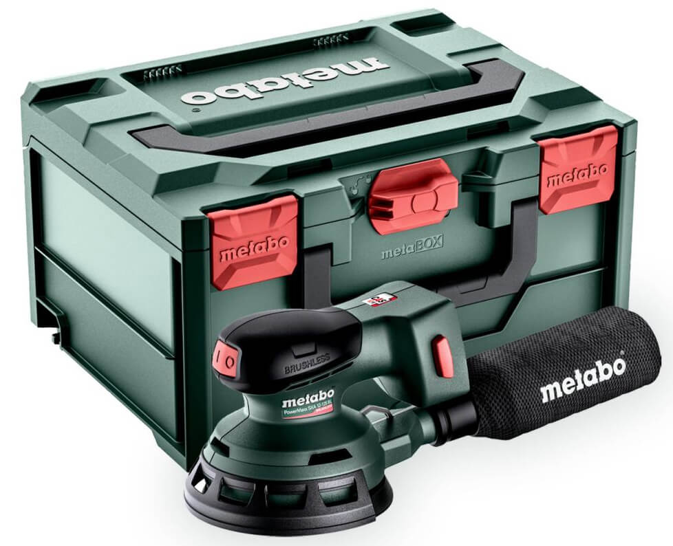 Ексцентрикова шліфмашина Metabo SXA 18 LTX 125 BL без акб і з/п у MetaBox 215