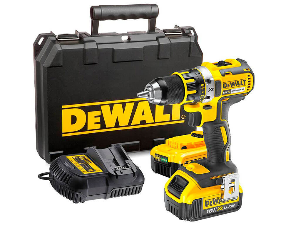 Акумуляторний дриль-шурупокрут DeWALT DCD790M2, 2 акб 18 В Li-Ion XR по 4.0 Ah, з/п, кейс