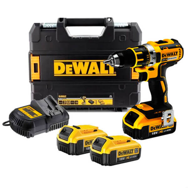 Акумуляторний дриль-шурупокрут DeWALT DCD790M3, 3 акб 18 В Li-Ion XR по 4.0 Ah, з/п, кейс