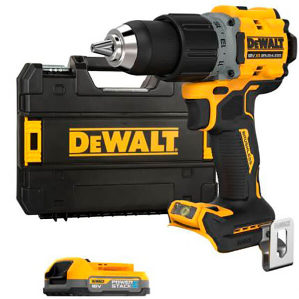 Акумуляторний дриль-шурупокрут DeWALT DCD800E1T, 1 акб 18 В XR Li-Ion Power Stack 1,7 Ah, з/п, кейс