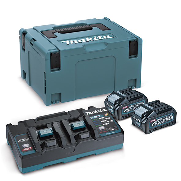 Набір з 2 акумуляторів XGT Makita BL4040 40 В MAX 4 Аh, з/п DC40RB, кейс