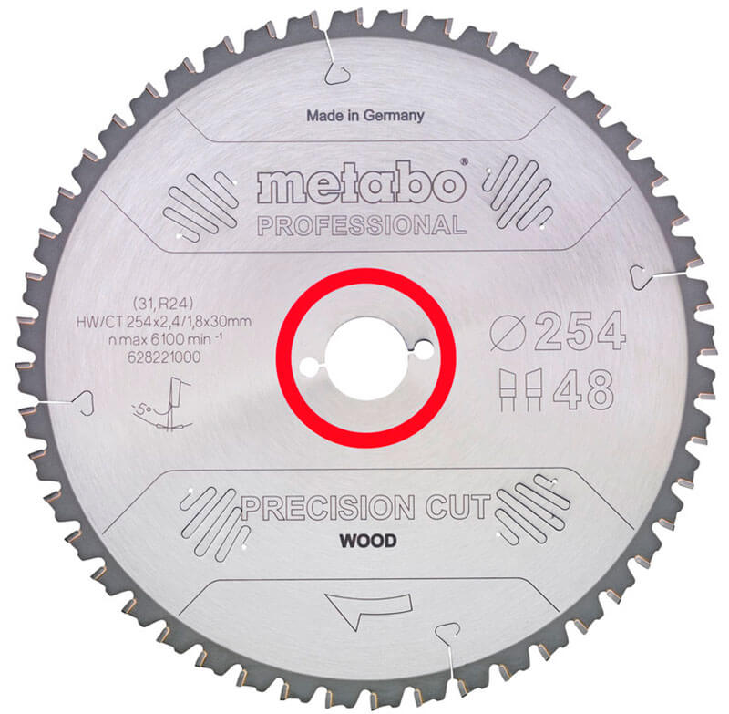 Пиляльний диск Metabo HW/CT, 254x2,4х30 мм, 60 WZ 5°
