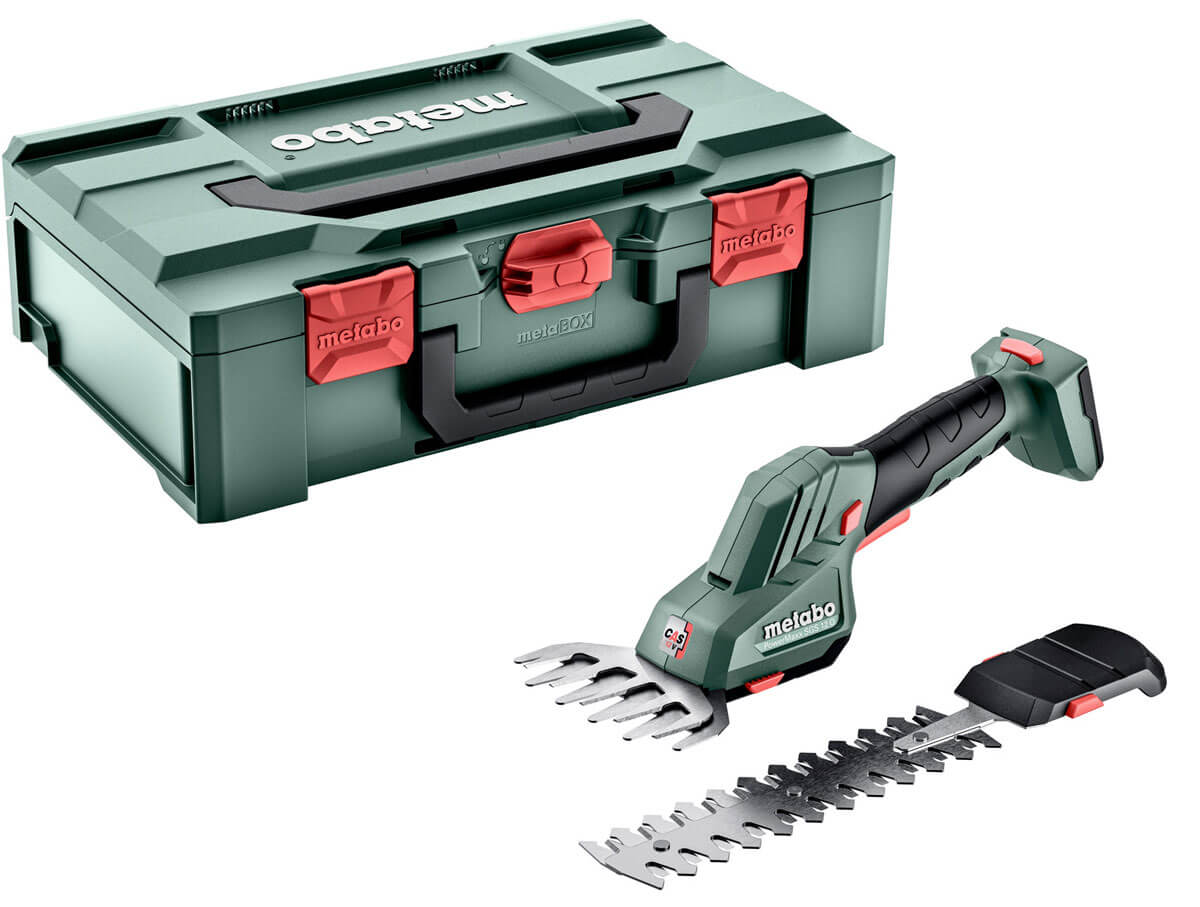 Акумуляторні кущові та газонні ножиці Metabo PowerMaxx SGS 12 Q без акб, в metaBOX 145