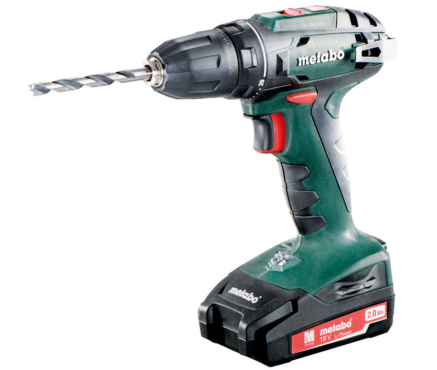 Аккумуляторная дрель-шуруповерт Metabo BS 18, 2x2.0 Ah, SC 30, кейс MetaBox