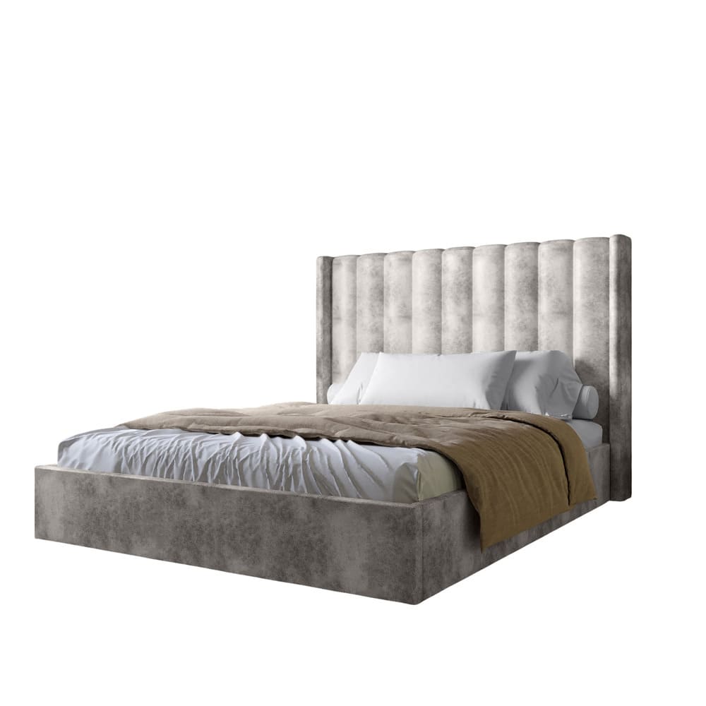 Двоспальне ліжко LION Ніно 160x200 см SILK 104 Кавовий (LION-045039)