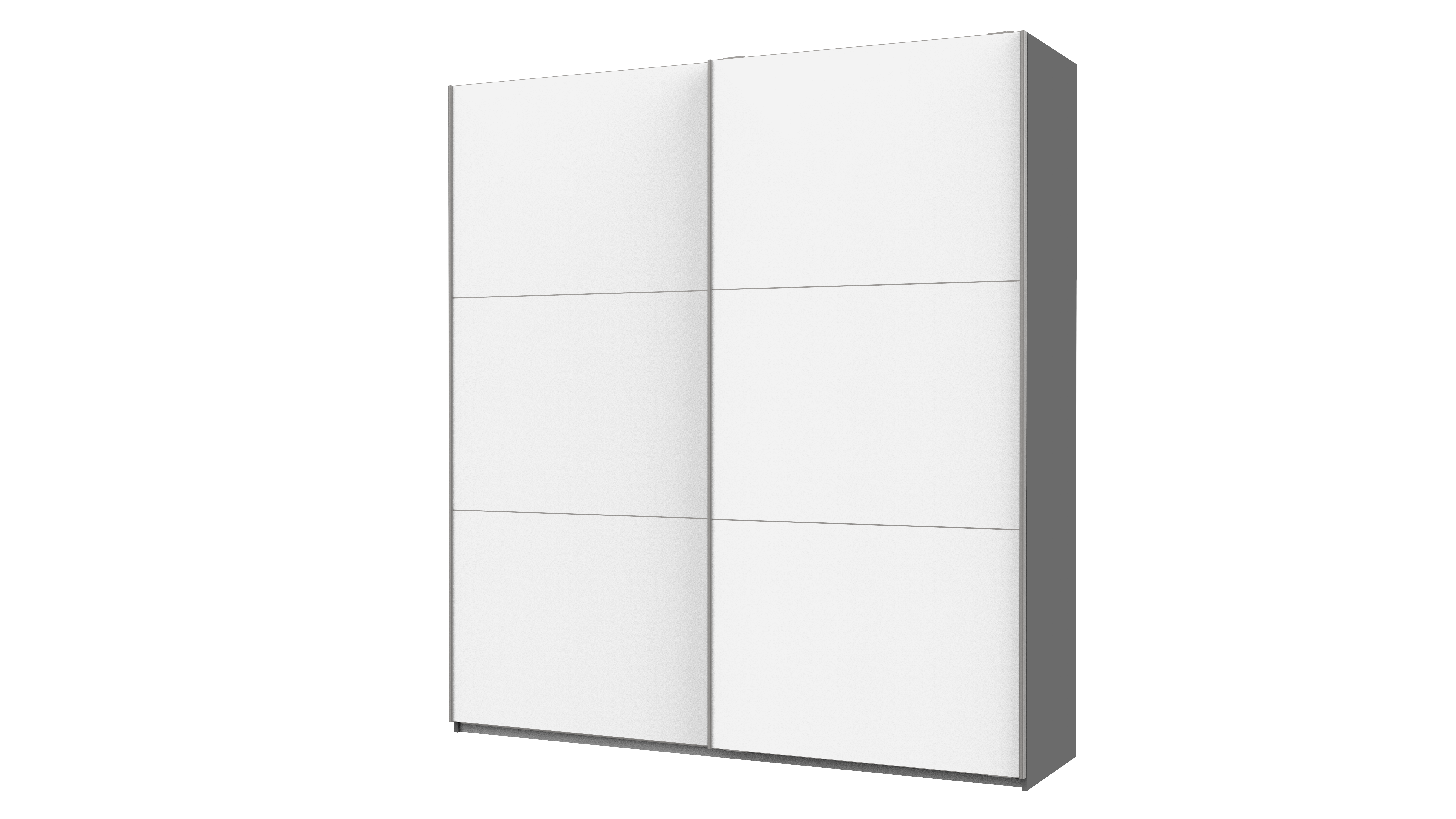 Шафа-купе двохдверна Doros G-Caiser 220х60х240 см Графіт/Білий (DRS-011001)