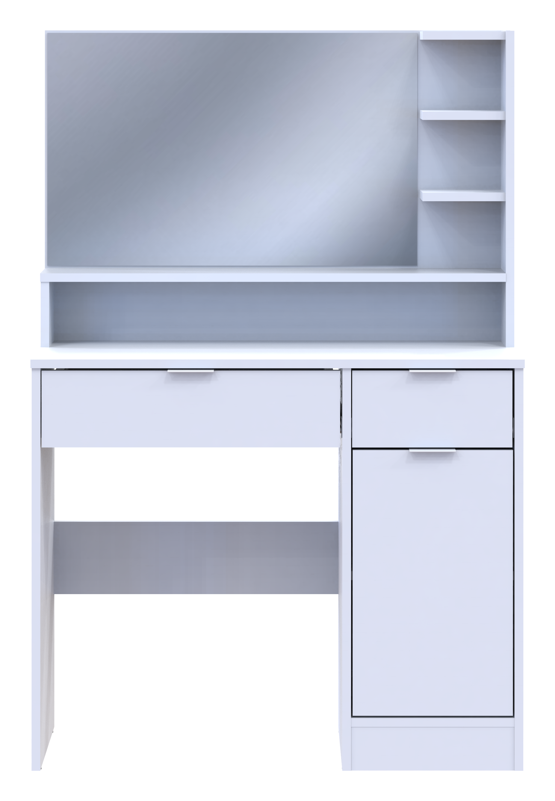 Передпокій з дзеркалом Doros Alice 100х25х182,9 см Дуб крафт білий/Графіт (DRS-011471)